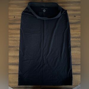 Hatch medium black maternity midi skirt